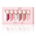 DUNUF 6 Pcs/Set Glow Reviver Lip Oil, Nourishing Tinted Lip Oil For A High-shine Finish,Jam Session