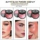 DUNUF Baked Blush-n-Brighten Marbleized Blush for Cheeks - Pink Buttercream - Natural Finish - Buildable Color