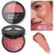 DUNUF Baked Blush-n-Brighten Marbleized Blush for Cheeks - Pink Buttercream - Natural Finish - Buildable Color